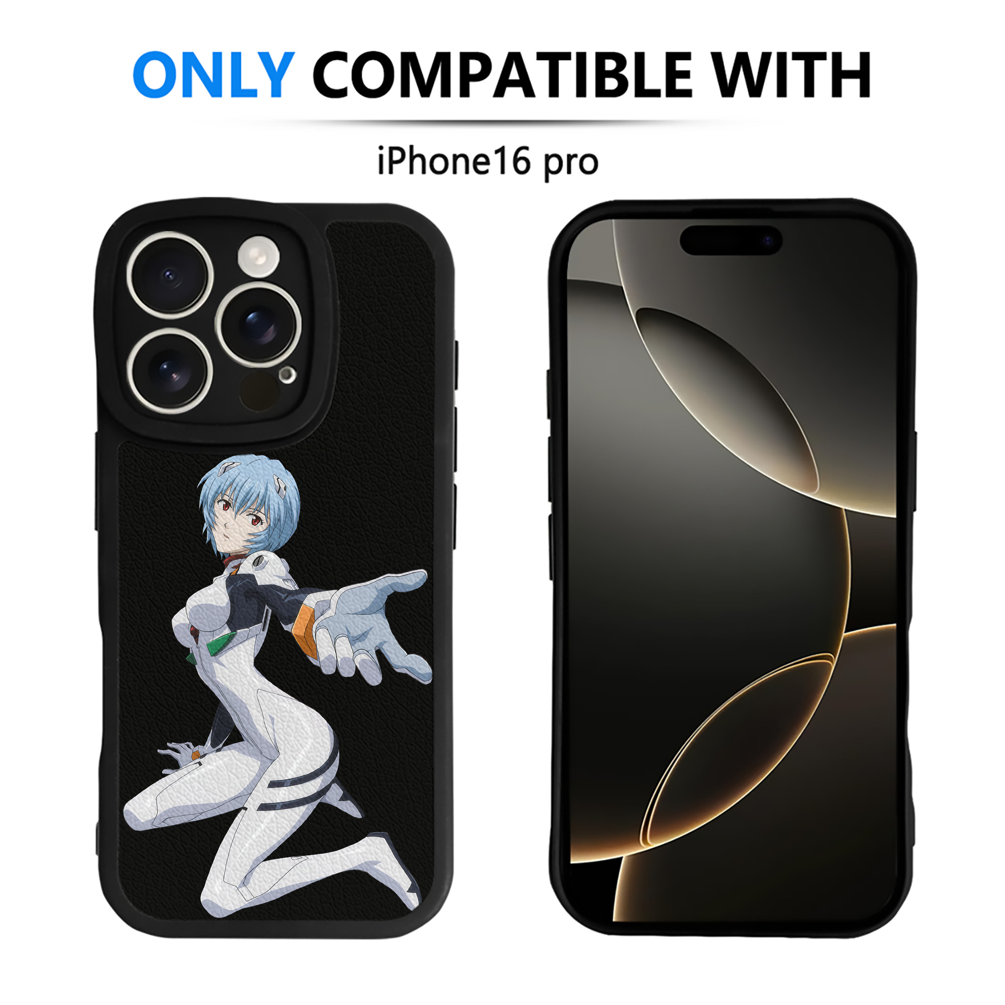 （画像用） EVA 新世紀エヴァンゲリオン 【iPhone 16シリーズ対応】シリコンスマホケース（レザー調） 材質：シリコン